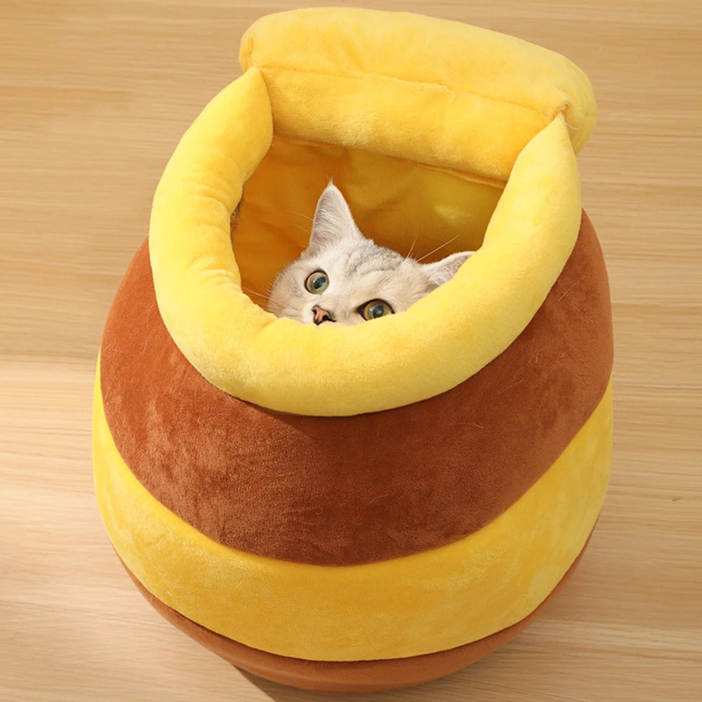 Pawree® 🐾 Honey Jar Cat Bed